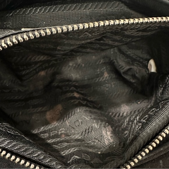 PRADA TESSUTO  AUTHENTIC BLACK SUEDE BUCKLE BAG RARE - Picture 13 of 17